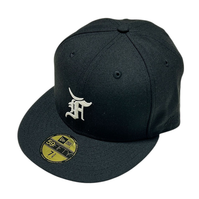 [���ָ���ݥ����5�ܥ����ڡ�����!!] ���� ���å��󥷥�륺 ESSENTIALS x �˥塼���� NEW ERA 59FIFTY FITTED CAP ����å� BLACK 7.3/8������ �ե������֥��å� FEAR OF GOD 