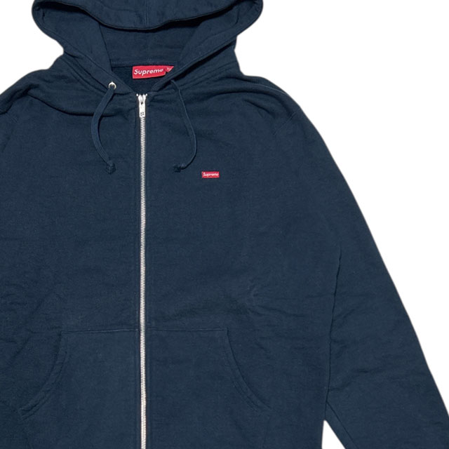 [���ָ���ݥ����5�ܥ����ڡ�����!!] ����ץ꡼�� SUPREME Small Box Zip Up Sweatshirt ���⡼��ܥå��� ���å� �ա��ǥ��� NAVY ��� L����������š�