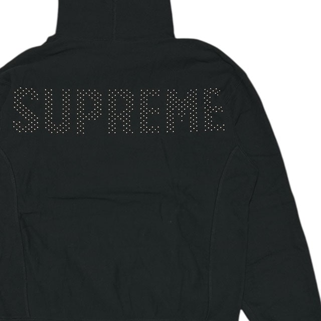 [���ָ���ݥ����5�ܥ����ڡ�����!!] ����ץ꡼�� SUPREME Studded Hooded Sweatshirt �����å� �ա��ǥ��� �������å� �ѡ����� BLACK ��� M����������š�