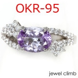 OKR-95空枠 オーバル・ラウンド1.5CT〜2CT程度に対応  リフォームも可| リング加工