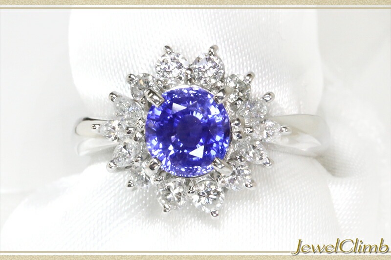 非加熱サファイアリング PT jeweryrise jewery工房rise