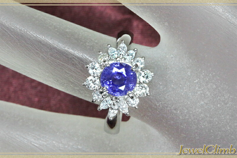 非加熱サファイアリング　PT jeweryrise jewery工房rise 非加熱サファイアリング PT jeweryrise jewery工房rise 非加熱