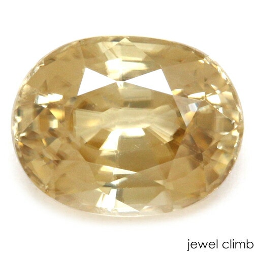 非加熱シャンパンゴールドジルコン 宝石 ルース ４．４２ＣＴ|ファンシージルコン