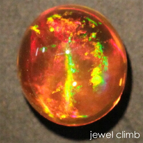 メキシコオパール 0.81ct Pt900 ブラックオパール ダイヤモンド