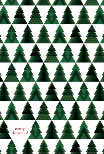 ポストカード　クリスマスカード　バラエティ　クリスマスツリー　［FC2023］