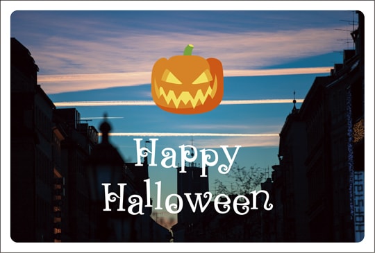 ポストカード　来店促進　バラエティ　ハロウィン　［CC1044］