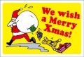 ポストカード　クリスマスカード　イラスト　サンタクロース　［FD1025］