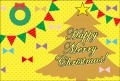 ポストカード　クリスマスカード　イラスト　クリスマスツリー　　［FD1027］