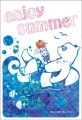 ポストカード　暑中見舞い　イラスト　シロクマ　［KD2009］