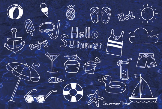 ポストカード 暑中見舞い イラスト 夏 Kd1009 暑中見舞い イラスト キンコーズポストカード