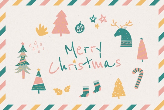 ポストカード　クリスマス　イラスト　　［FD1036］|イラスト|クリスマスカード