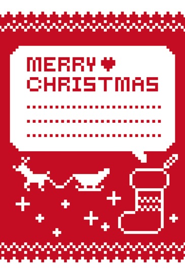 ポストカード　クリスマス　イラスト　　［FD2045］|イラスト|クリスマスカード