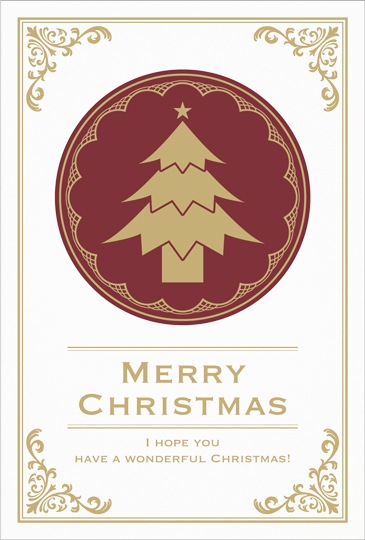 ポストカード　クリスマス　バラエティ　クリスマスツリー　［FC2052］
