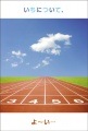 ポストカード　年間行事　春・入学・卒業・新年度　イラスト　陸上トラック　　［JC2007］|春・入学・卒業・新年度|年間行事