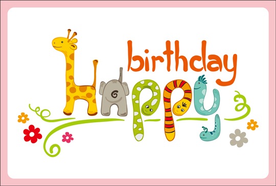 ポストカード バースデーカード イラスト 動物ポップ Ad1005 バースデーカード イラスト キンコーズポストカード