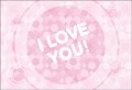 ポストカード　メッセージ　愛・大好き　きらきら　ピンク　［DD1013］|愛・大好き|メッセージ