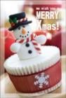 ポストカード　クリスマスカード　バラエティ　雪だるま・カップケーキ　［FC2007］|バラエティ|クリスマスカード
