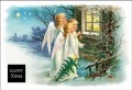 ポストカード　クリスマスカード　イラスト　訪問天使　［FD1017］|イラスト|クリスマスカード