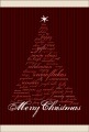ポストカード　クリスマスカード　イラスト　ツリー　［FD2001］|イラスト|クリスマスカード