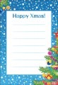 ポストカード　クリスマスカード　イラスト　手書きスペースとツリー　［FD2003］|イラスト|クリスマスカード