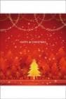 ポストカード　クリスマスカード　イラスト　ツリーがいっぱい　［FD2007］|イラスト|クリスマスカード