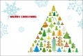 ポストカード　クリスマスカード　イラスト　クリスマスツリー　［FD1019］|イラスト|クリスマスカード