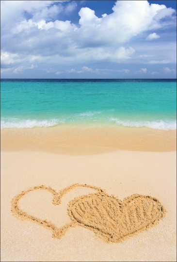 ポストカード 手書きスペース メッセージなし バラエティ 海 砂浜 ハート Hc14 手書きスペース メッセージなし バラエティ キンコーズポストカード