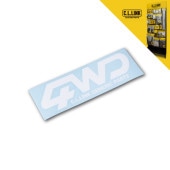 シーエルリンク オリジナルステッカー 4WDロゴ 1枚 汎用 ステッカー