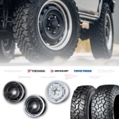 195R16 選べるタイヤセット <br> UNIONRIM TX 16×5.5J +20 139.7 5H <br> 1本価格 ジムニー シーエルリンク