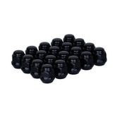 国産 ホイールナット <br> ブラック <br> 19HEX M12 P1.25 <br>60度テーパー 全長25mm<br>ジムニー シエラ ノマド<br>1個価格