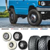 225/75R16 選べるタイヤセット <br> The First 16×5.5J +20 139.7 5H <br> 1本価格 ジムニー シーエルリンク