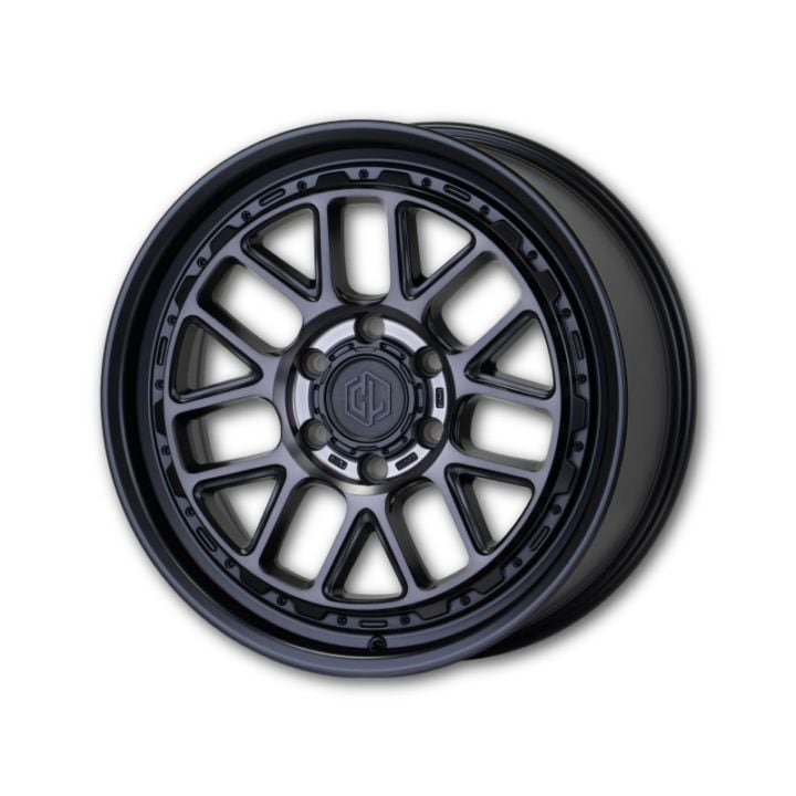 UNIONRIM HH 20x8.5J +55 139.7 6H マットブラック＆ディスクポリッシュ＋マットスモーククリア（MB/MSC）