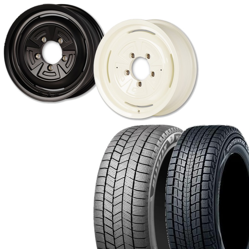 スタッドレスタイヤ ホイールセット ジムニー JB64 シエラ JB74