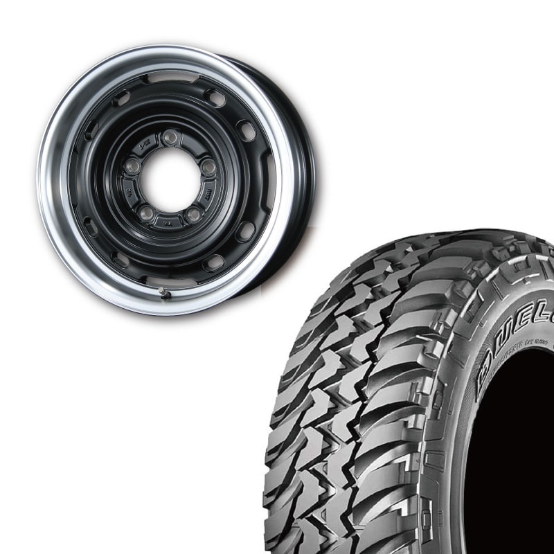 185/85R16 選べるタイヤセット <br> UNIONRIM TX 16×5.5J +20