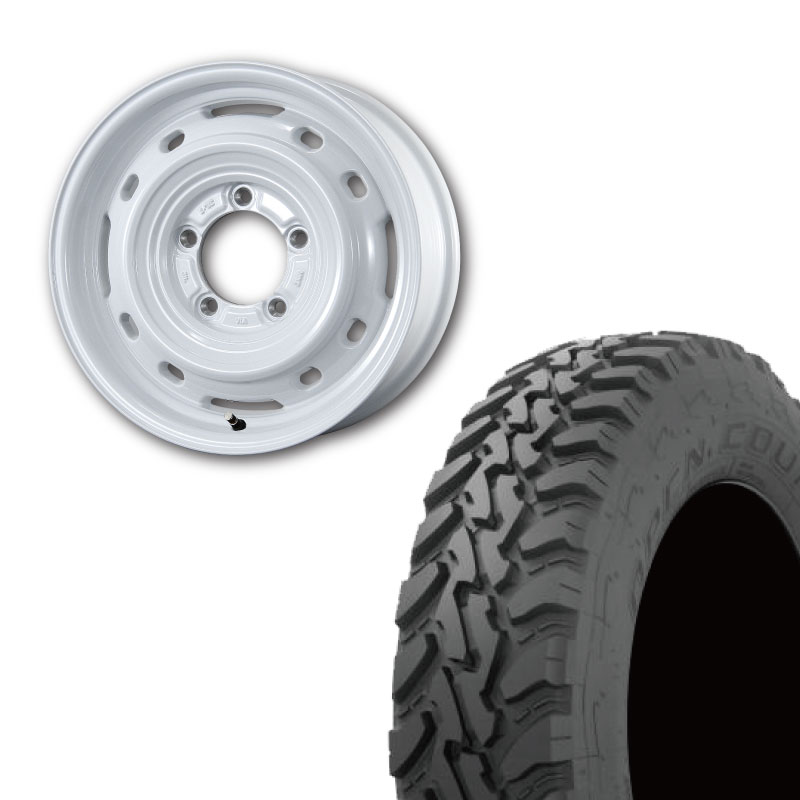 195R16 選べるタイヤセット <br> UNIONRIM TX 16×5.5J +20 139.7 5H <br> 1本価格 ジムニー シーエルリンク