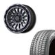 265/65R18 選べるスタッドレスセット <br>UNIONRIM HR <br> 18インチ 7.5J +55 139.7 6H MB/MSC <br> ランクル250 ランクル300 4本価格