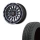 265/65R18 選べるスタッドレスセット <br>UNIONRIM HR <br> 18インチ 7.5J +55 139.7 6H MB/MSC <br> ランクル250 ランクル300 4本価格