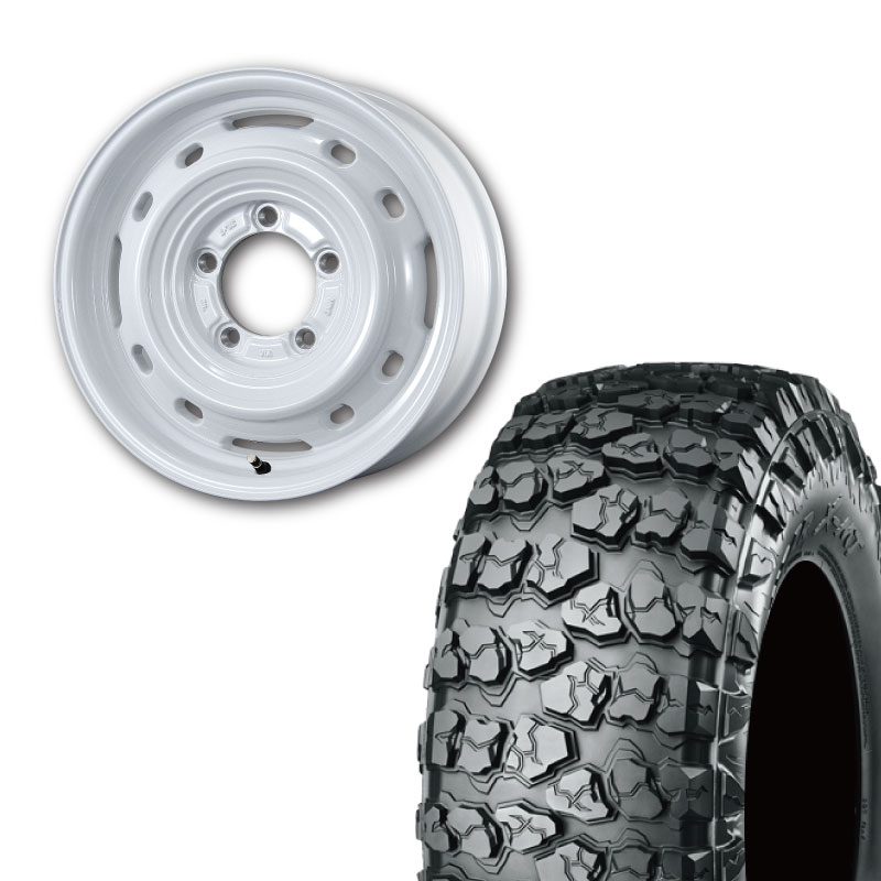 6.50R16 選べるタイヤセット <br> UNIONRIM TX 16×5.5J +20 139.7 5H <br> 1本価格 ジムニー シーエルリンク