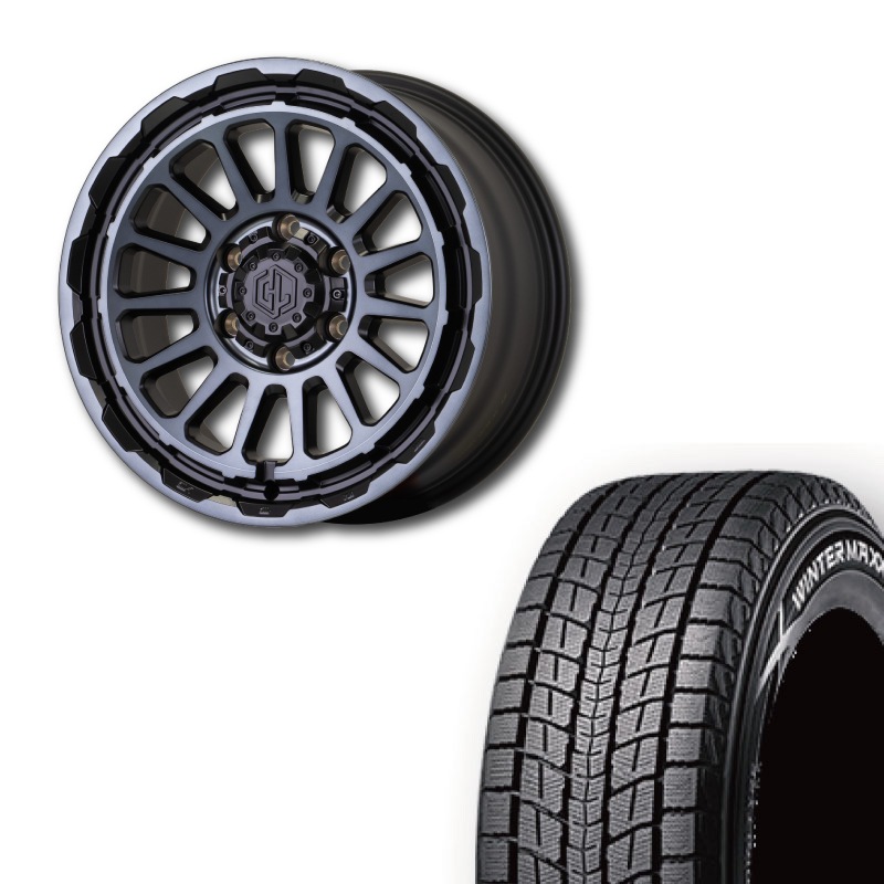 DUNLOP スタッドレスタイヤ　285/60R18 ホイル付き！ WINTER MAXX DUNLOP SJ8+ 285/50R20 112Q スタッドレスタイヤ 4本