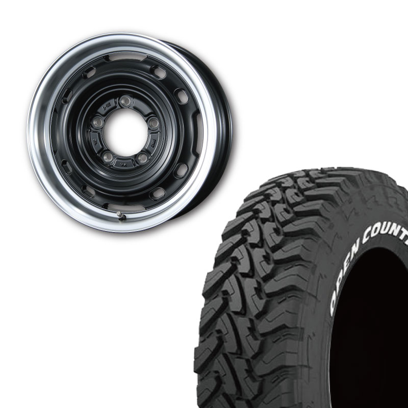 225/75R16 選べるタイヤセット <br> UNIONRIM TX 16×5.5J +20 139.7 5H