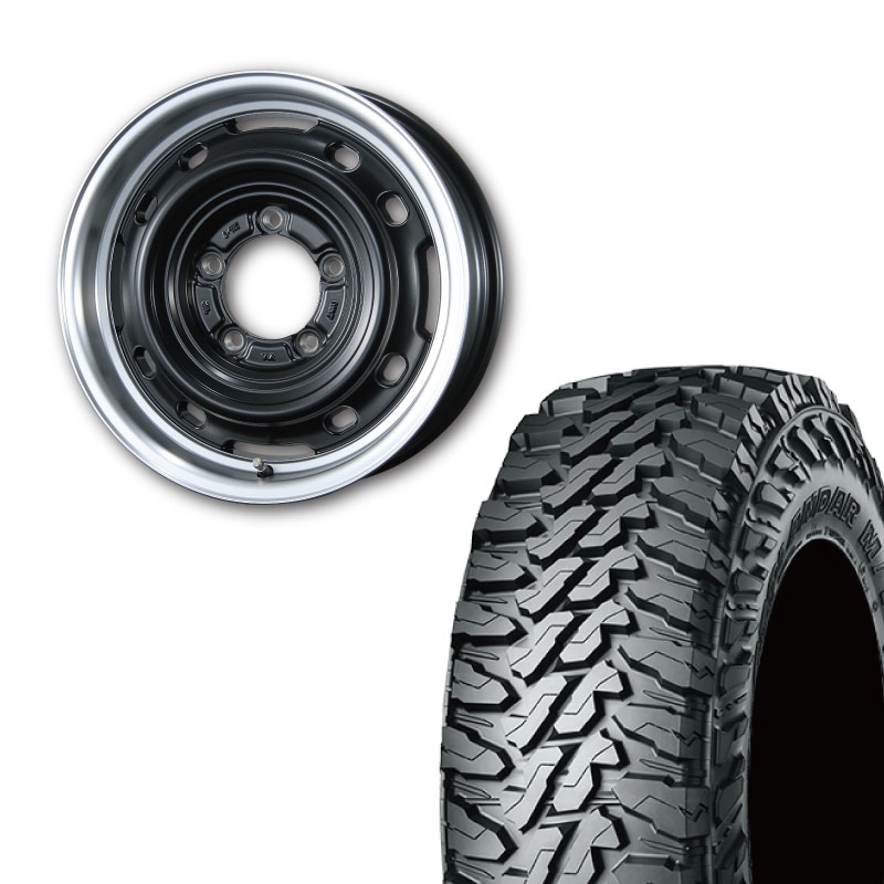 225/75R16 選べるタイヤセット <br> UNIONRIM TX 16×5.5J +20 139.7 5H