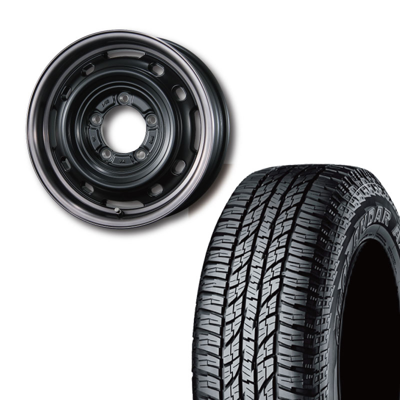 225/70R16 選べるタイヤセット <br> UNIONRIM TX 16×6J ±0 139.7 5H <br> 1本価格 シエラ シーエルリンク
