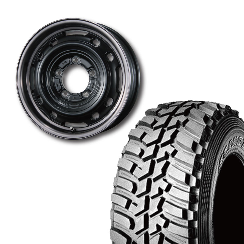 225/75R16 選べるタイヤセット <br> UNIONRIM TX 16×6J ±0 139.7 5H <br> 1本価格 シエラ シーエルリンク