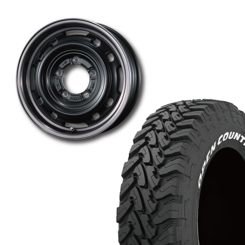 225/75R16 選べるタイヤセット <br> UNIONRIM TX 16×6J ±0 139.7 5H <br> 1本価格 シエラ シーエルリンク