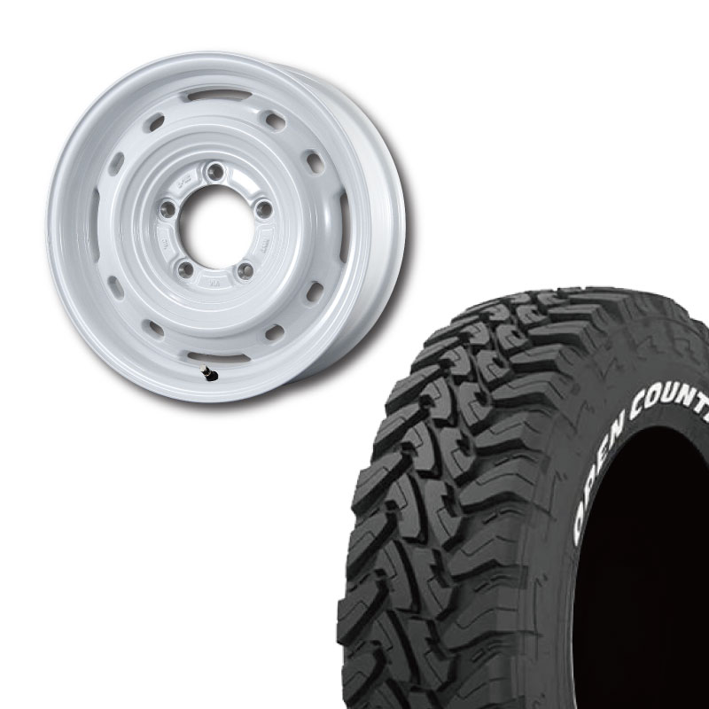 225/75R16 選べるタイヤセット <br> UNIONRIM TX 16×6J ±0 139.7 5H <br> 1本価格 シエラ シーエルリンク