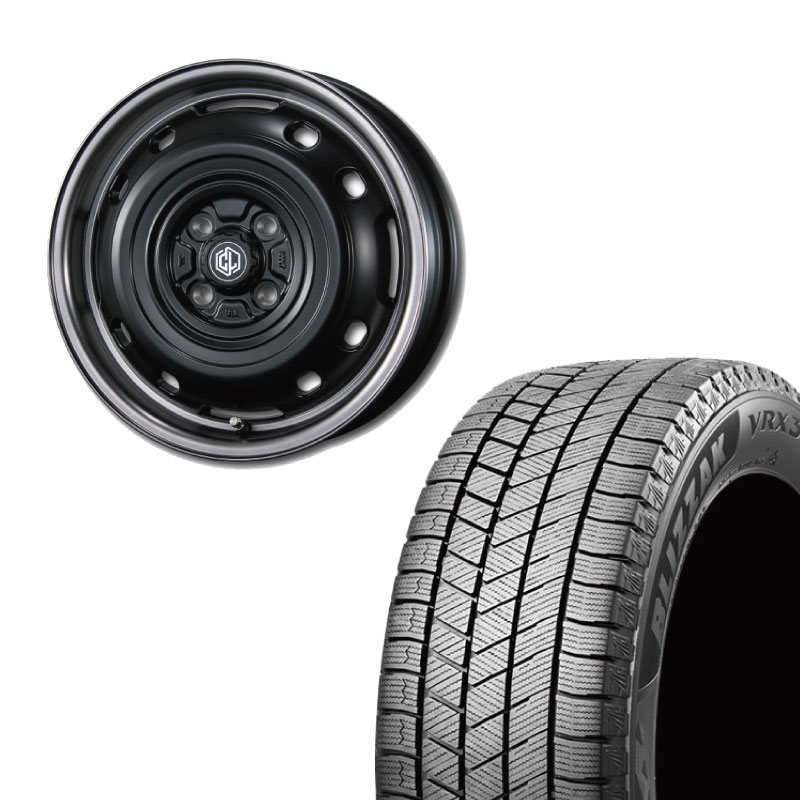 165/65R15 選べるタイヤセット <br> UNIONRIM TX 15×4.5J +45 100 4H <