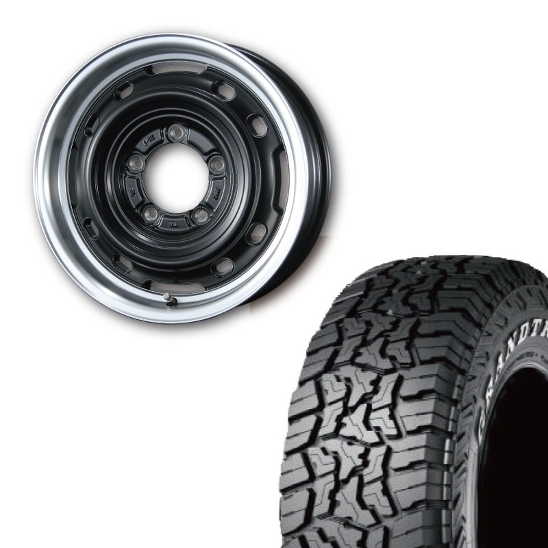 225/70R16 選べるタイヤセット <br> UNIONRIM TX 16×5.5J +20 139.7 5H <br> 1本価格 ジムニー シーエルリンク