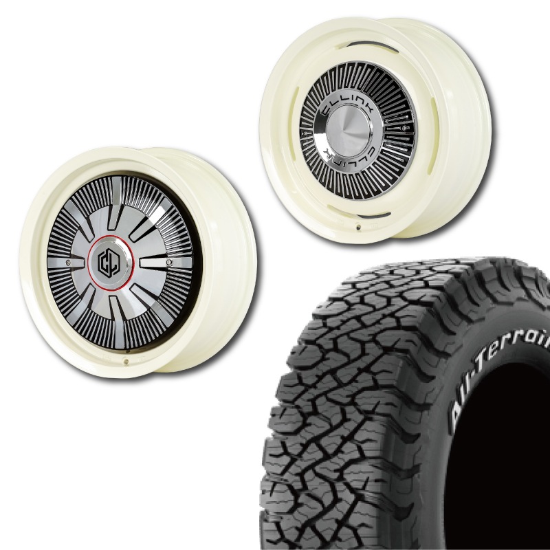 175/80R16<br> 選べるタイヤセット <br>【純正車輌 適合】<br> The First <br>センターカバー2枚セット<br>コンプトン ガーデナ<br> 16x5.5J +20 139.7 5H <br> ジムニー<br>1本価格