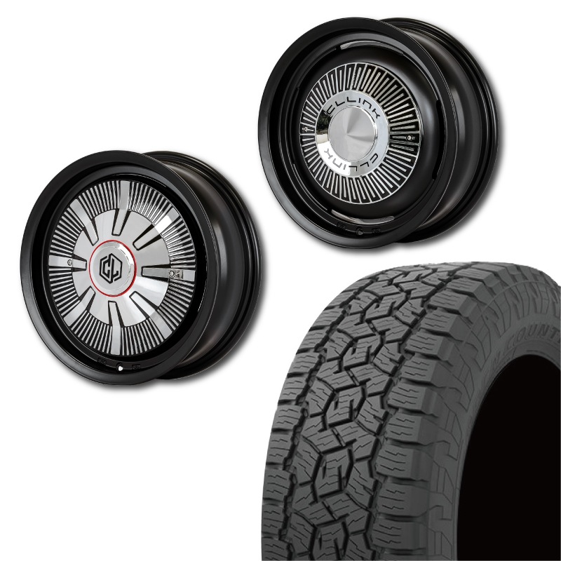 175/80R16<br> 選べるタイヤセット <br>【純正車輌 適合】<br> The First <br>センターカバー2枚セット<br>コンプトン ガーデナ<br> 16x5.5J +20 139.7 5H <br> ジムニー<br>1本価格
