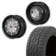 175/80R16<br> 選べるタイヤセット <br>【純正車輌 適合】<br> The First <br>センターカバー2枚セット<br>コンプトン ガーデナ<br> 16x5.5J +20 139.7 5H <br> ジムニー<br>1本価格